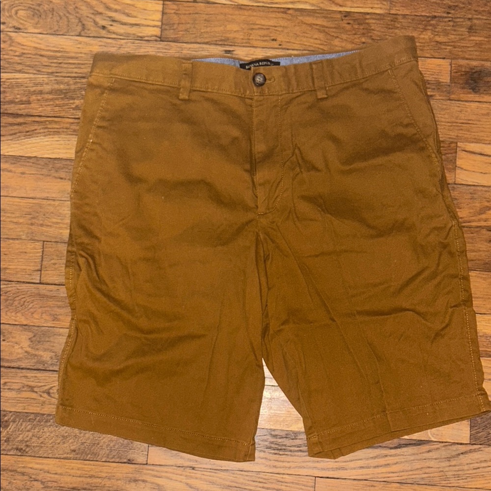 Banana Republic Brown Flat Front Shorts
